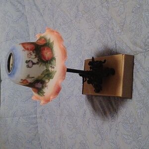 Stain Glass Floral Art Candle Votive Holder